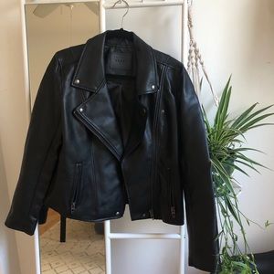 BLANKNYC Vegan leather motorcycle jacket